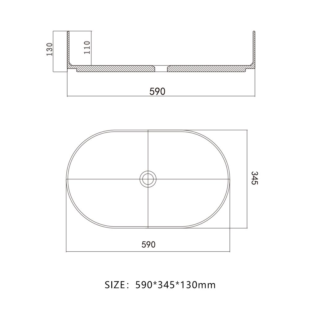 KTX011 Terrazzo Wash Basin Countertop Round Basin