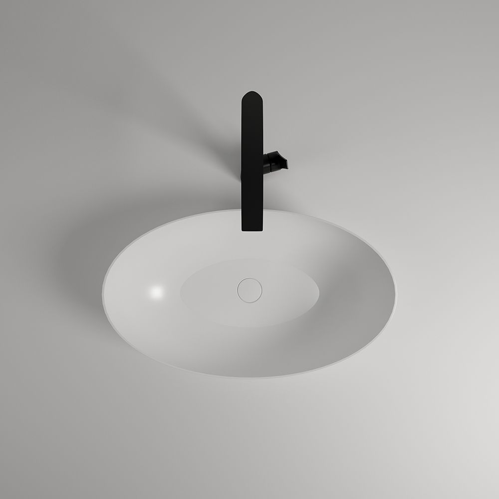 KTX017 Terrazzo Sink Custom Made Oval Countertop Basin