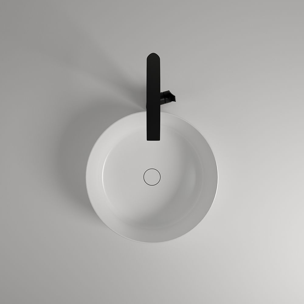 KTX021 Terrazzo Bathroom Sink Round Over Counter Basin