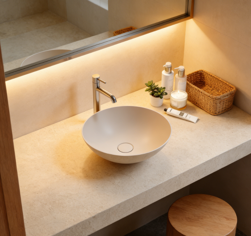 Commercial Engineered Stone Washbasin – B2B Bathroom Fixtures Italy: 7 Cost-Saving Tips to Source Custom Commercial Washbasins from a Top Italian Sanitary-Ware Manufacturer