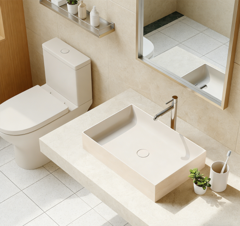 【Commercial Solid Surface Vanity】– Japan 2025 Hotel Renovation: Five Design Strategies to Maximise ROI