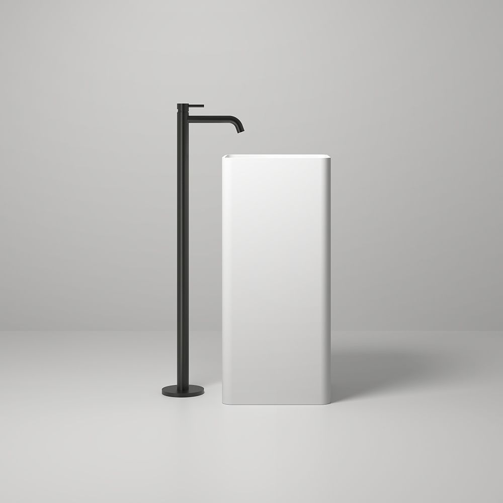 KT-3011 Resin Stone Square Pedestal Freestanding Sink