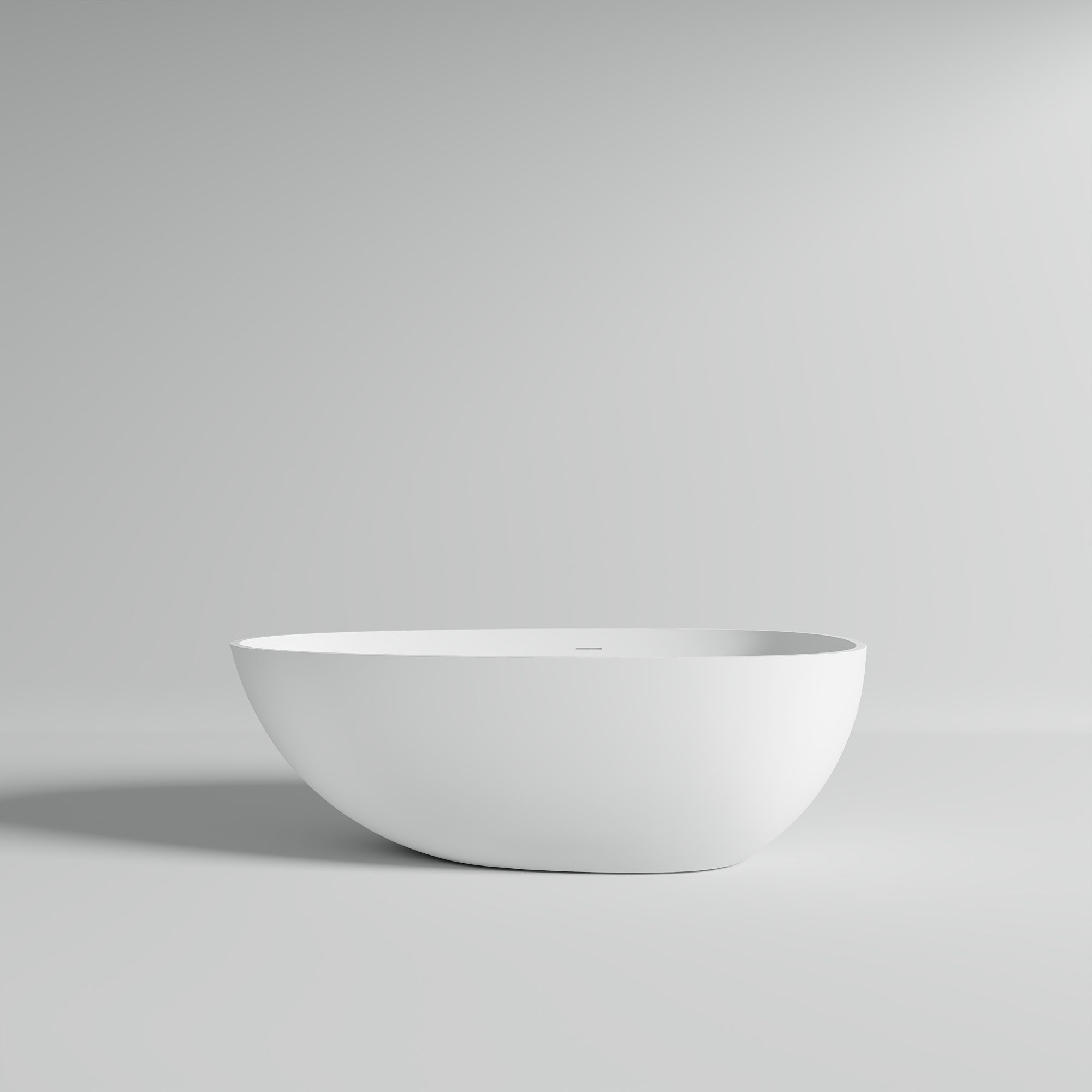 KT-8102 Egg Shape Solid Surface Baths Freestanding Soaking Baths