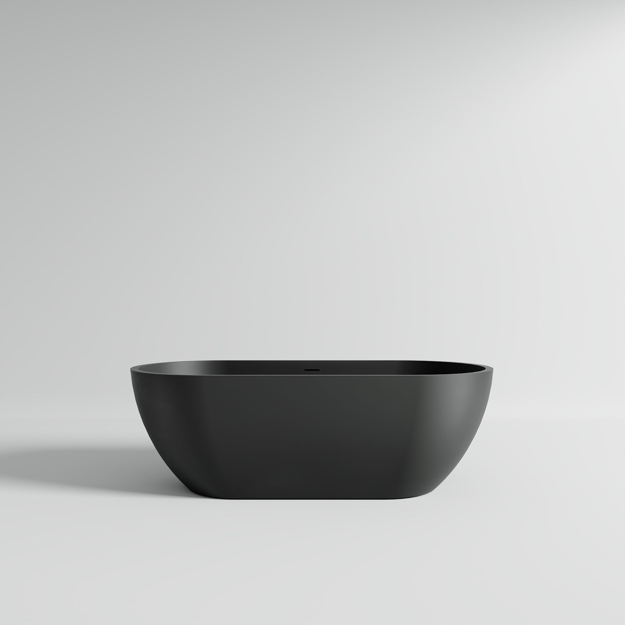 KT-8103 Capsule Shape Artificial Stone Solid Surface Freestanding Tub