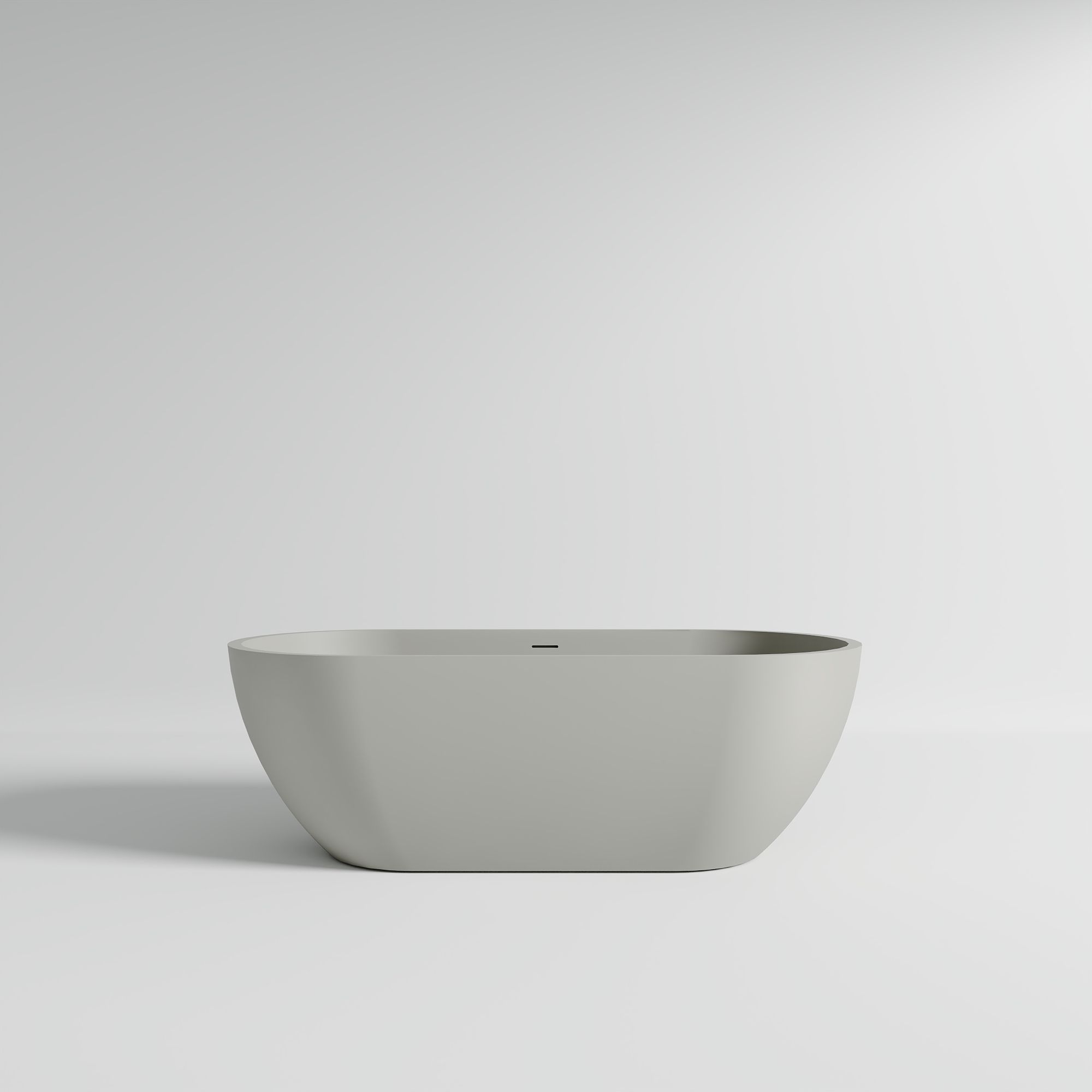 KT-8103 Capsule Shape Artificial Stone Solid Surface Freestanding Tub