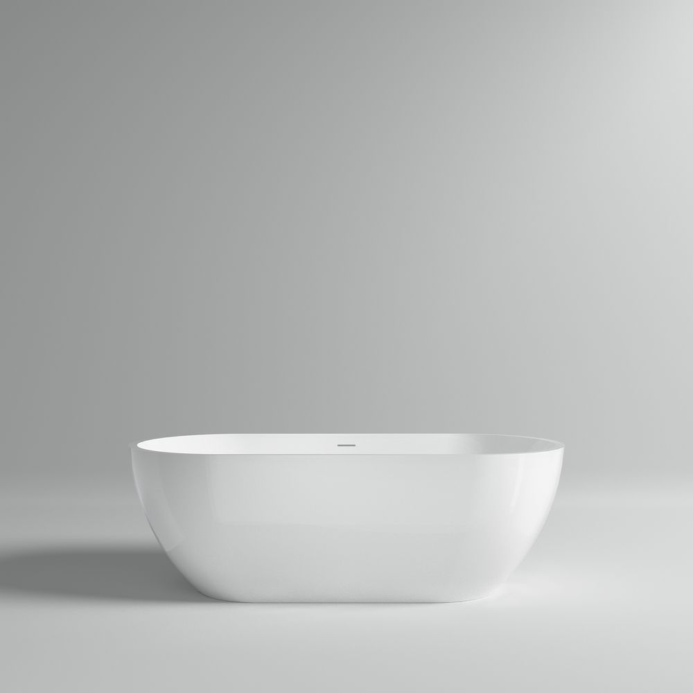 KT-8103 Capsule Shape Artificial Stone Solid Surface Freestanding Tub