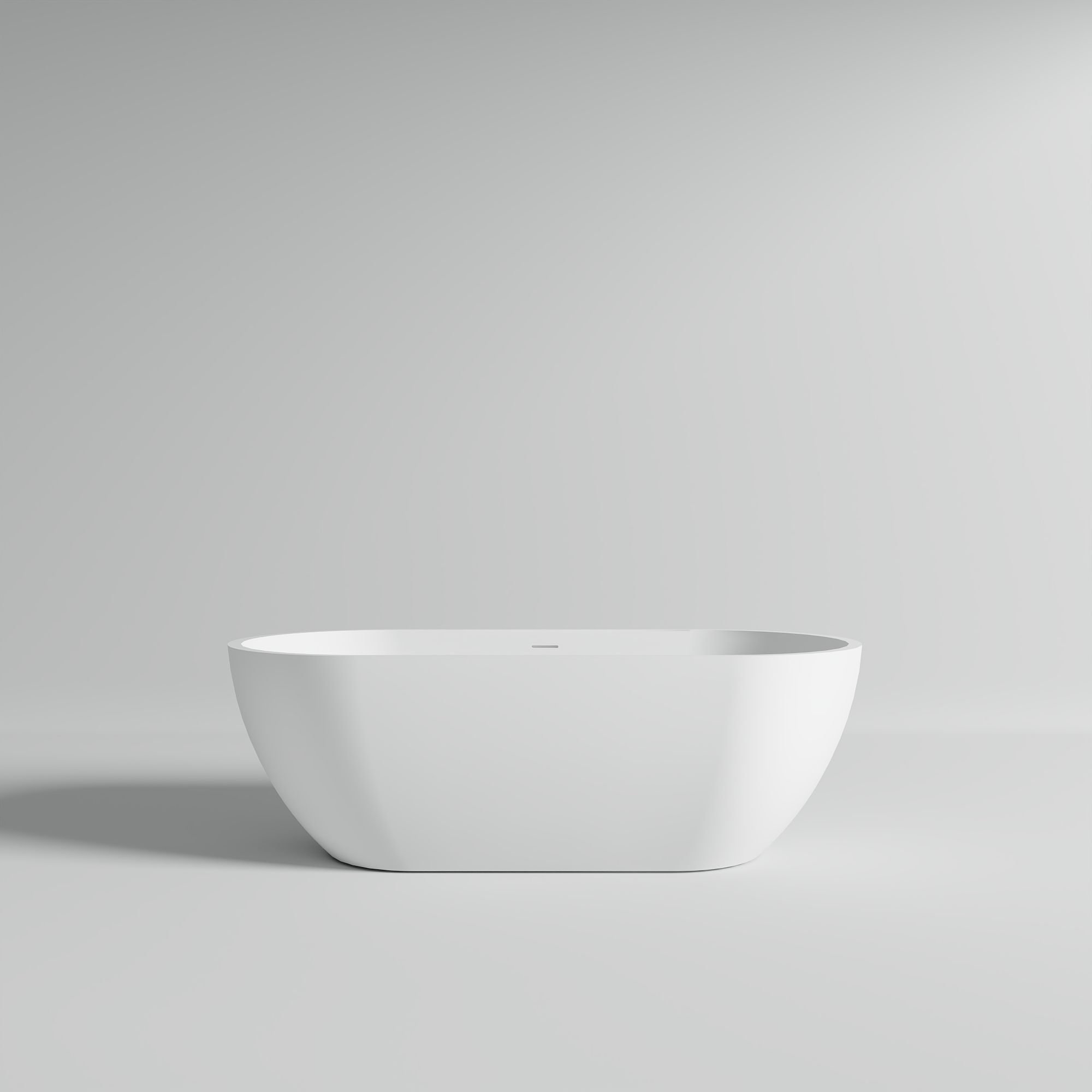 KT-8103 Capsule Shape Artificial Stone Solid Surface Freestanding Tub