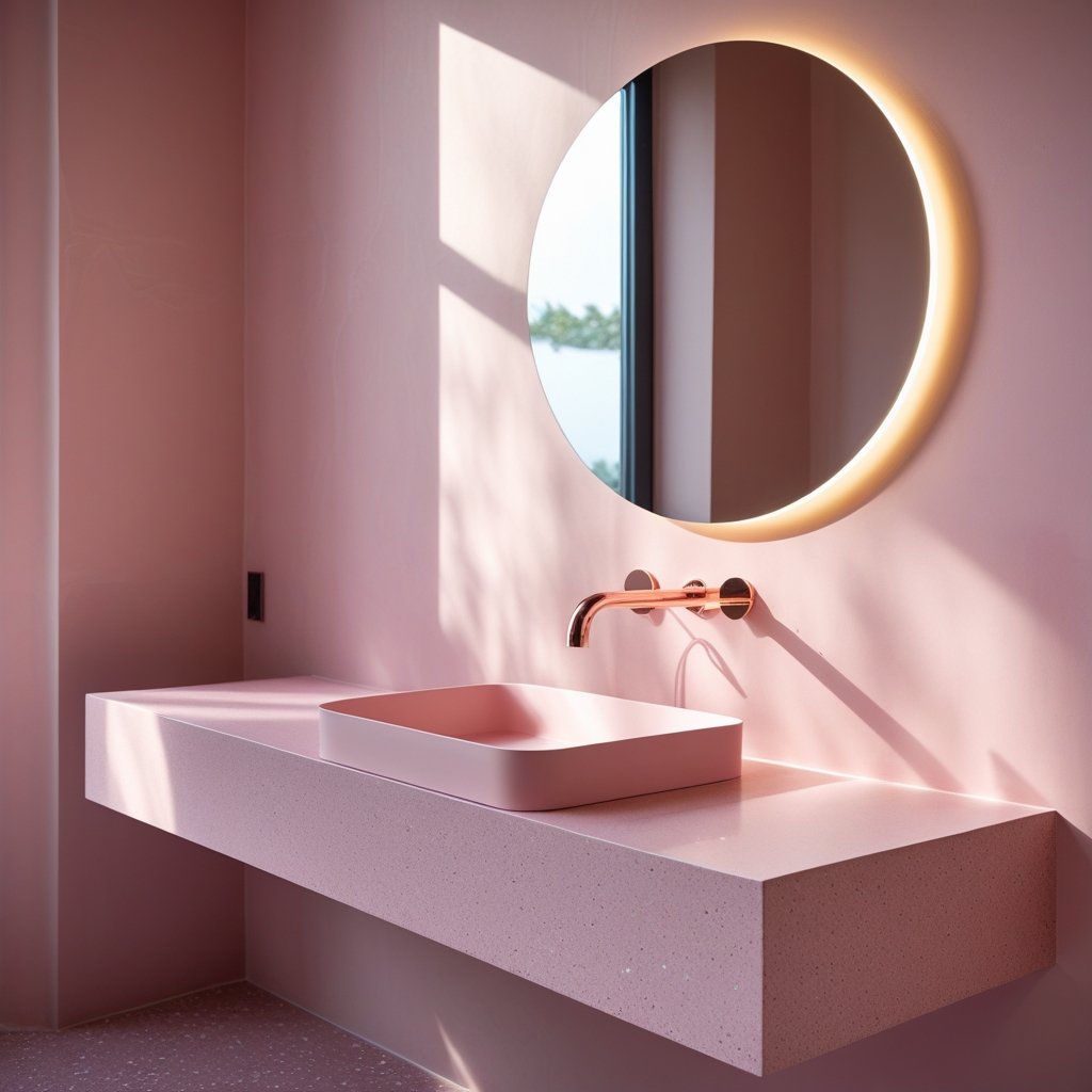 How Should Solid Surface Pedestal Sinks Be Secured to the Floor?