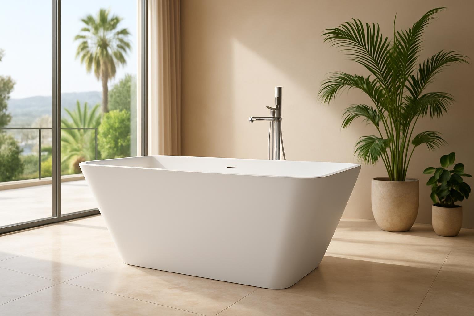 Small Spaces, Big Comfort: How Solid Surface Bathtubs Transform Compact Bathrooms