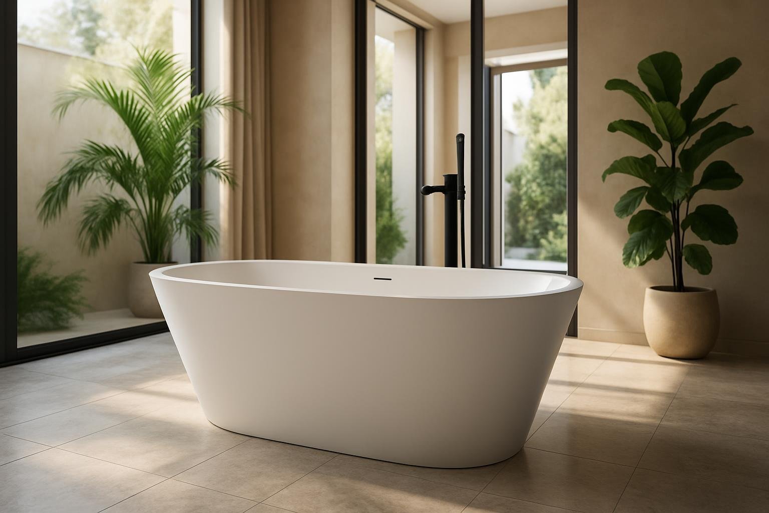 Best Design Ideas for a Nordic-Style Bathroom with a Solid Surface Bathtub