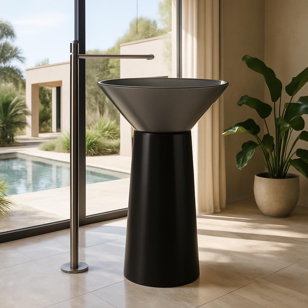 The Visual Pleasure of Transparent Resin Wash Basins