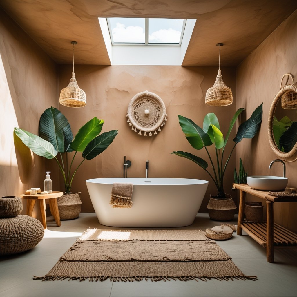 Nordic Bathroom Inspiration with a Solid Surface Bathtub