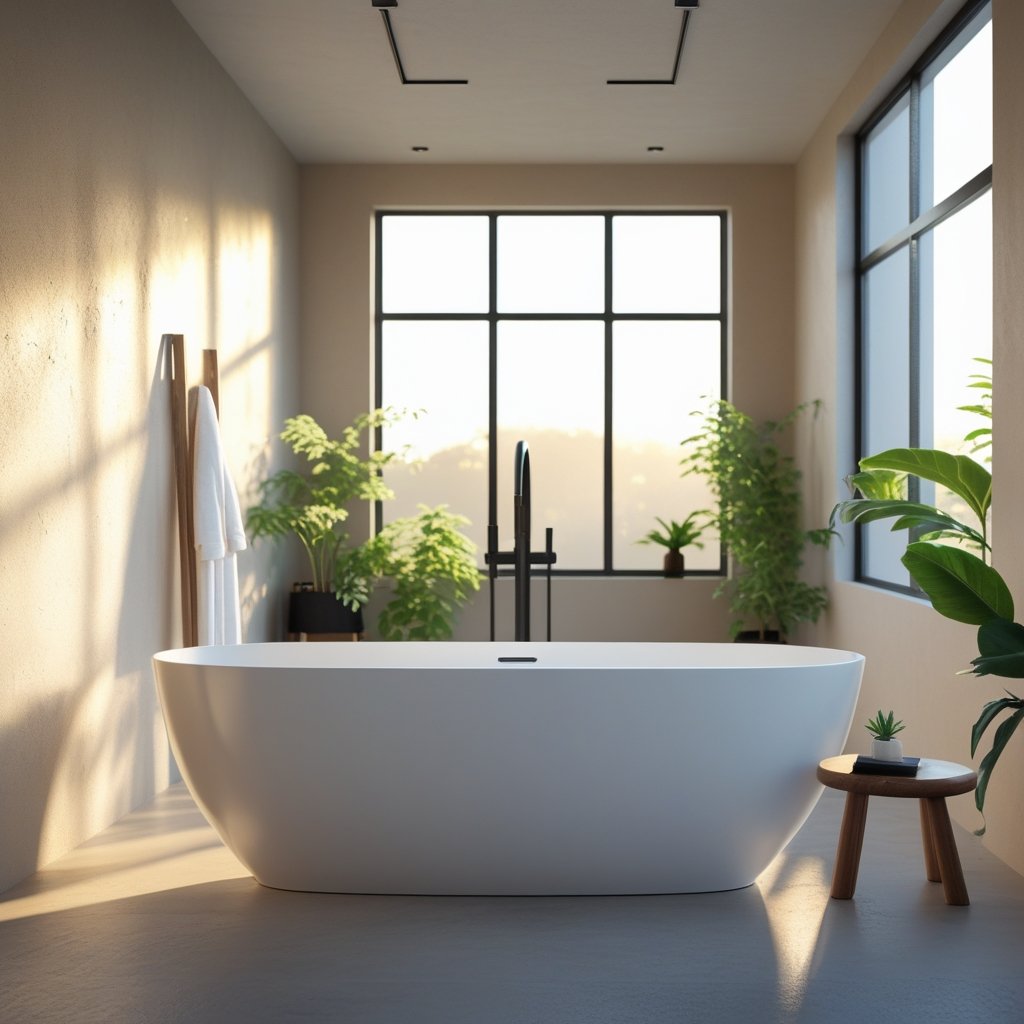 A Bathtub Is More Than Bathing: The Sense of Ritual Brought by Solid Surface Bathtubs in Modern Living