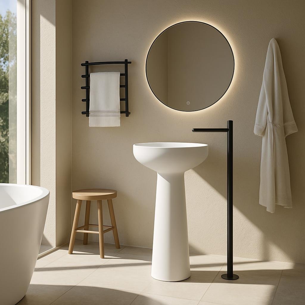 What Are The Advantages Of A Solid Surface Pedestal Basin For Modern Bathrooms