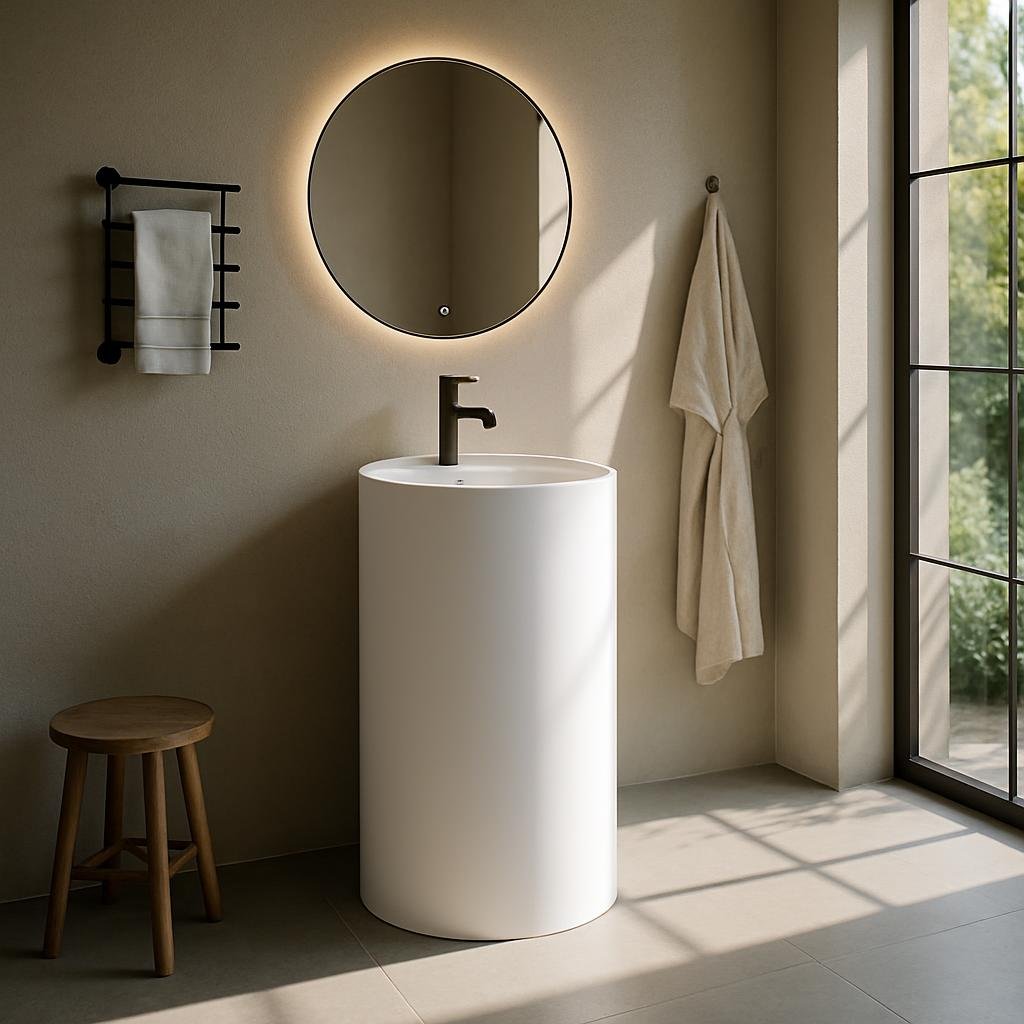 Is a Solid Surface Pedestal Basin Worth Buying for Modern Bathrooms