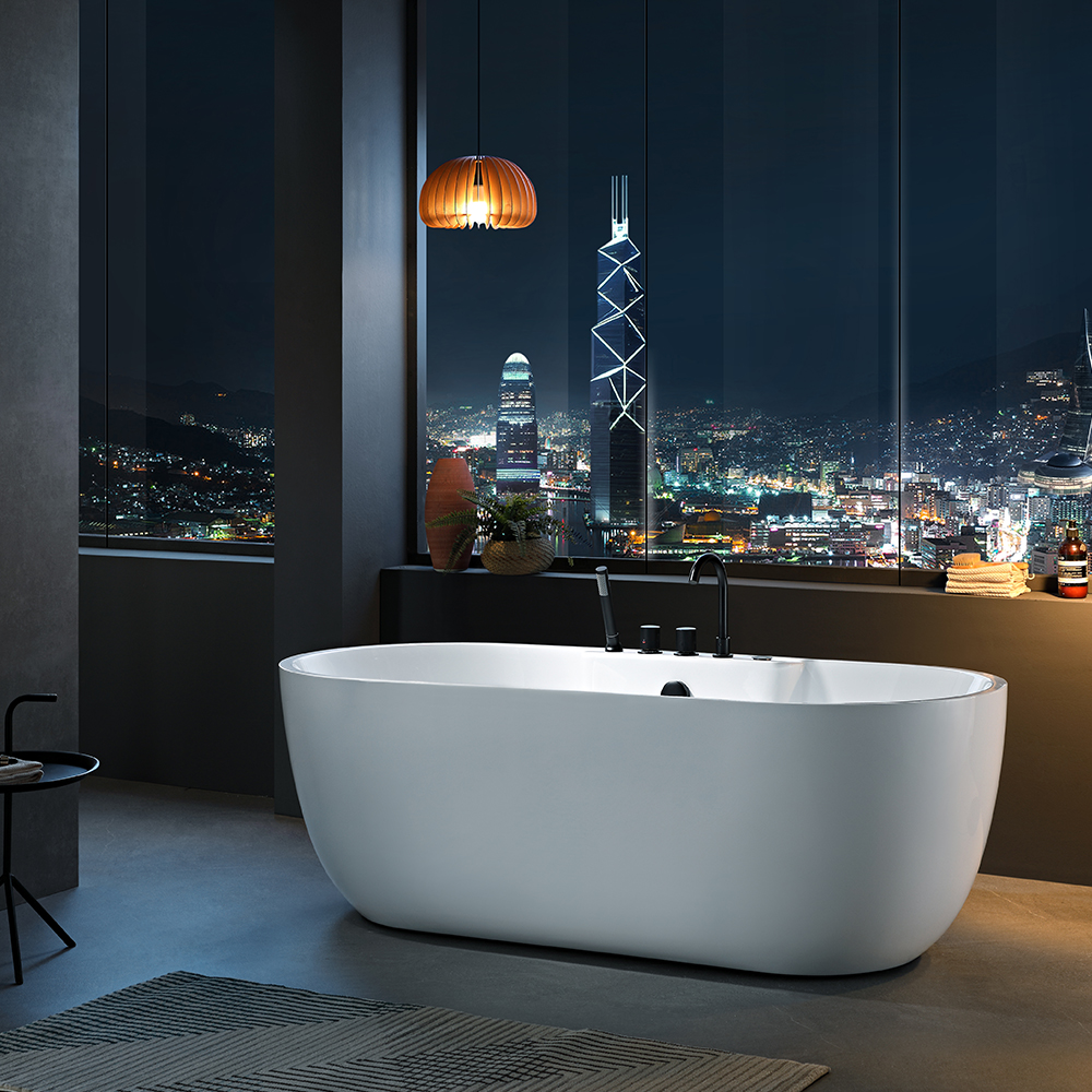 Massage   Comfort: The Dual Pleasure of an Acrylic Bathtub for Modern Relaxation