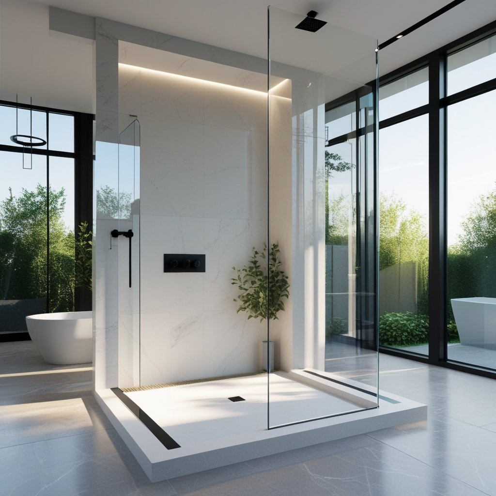 Advantages of Solid Surface Shower Wall for Modern Bathroom Design
