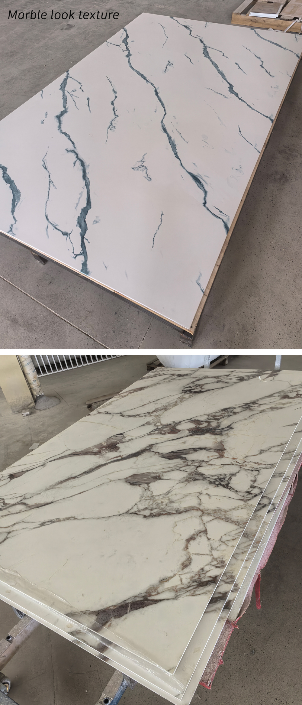 Solid surface shower wall panel,tiles texture and marble look texture available