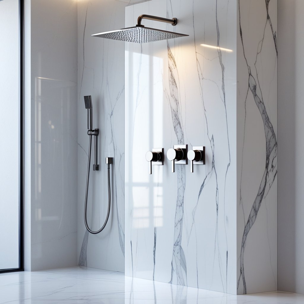 Solid Surface Shower Wall Panels: Strong Material, Smooth Finish
