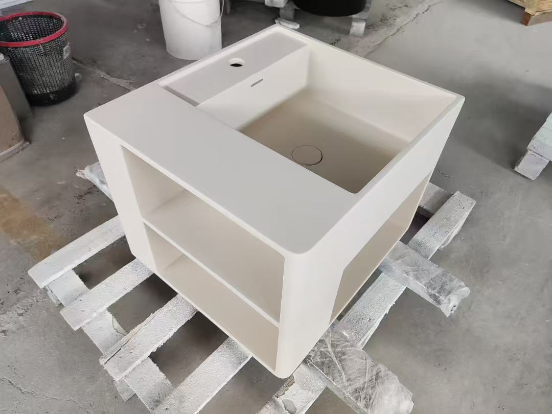 Custom made wall hung sink