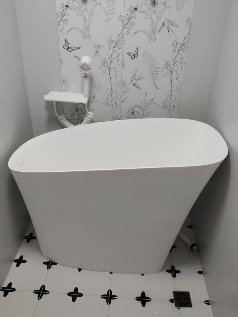 KT-8401 Solid surface bathtub with seat