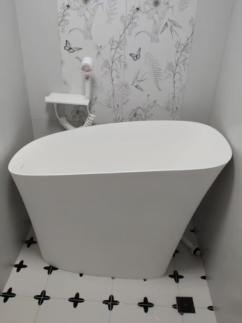 KT-8401 Solid surface bathtub with seat