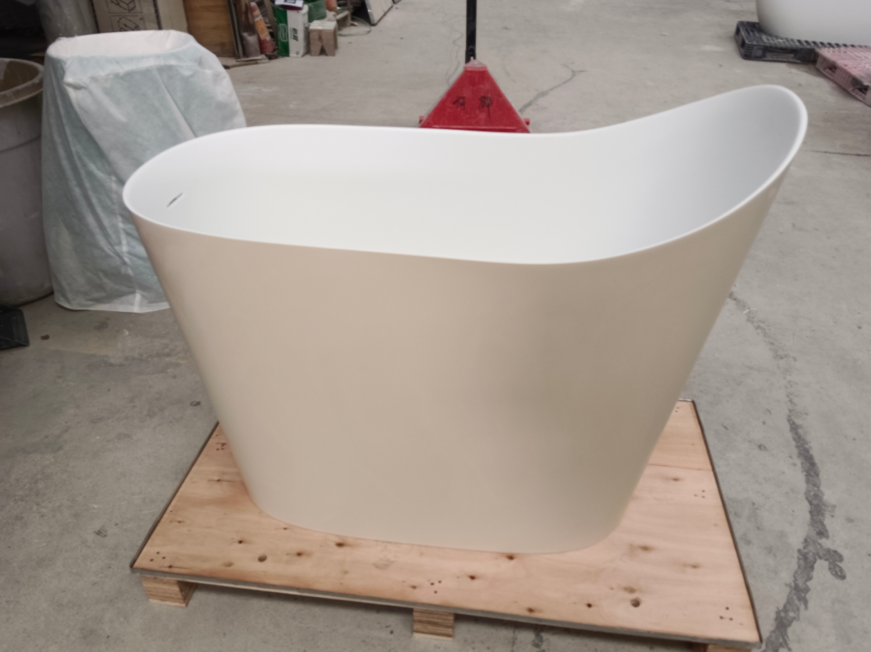KT-8408 Solid Surface Mini Soaking Bathtub