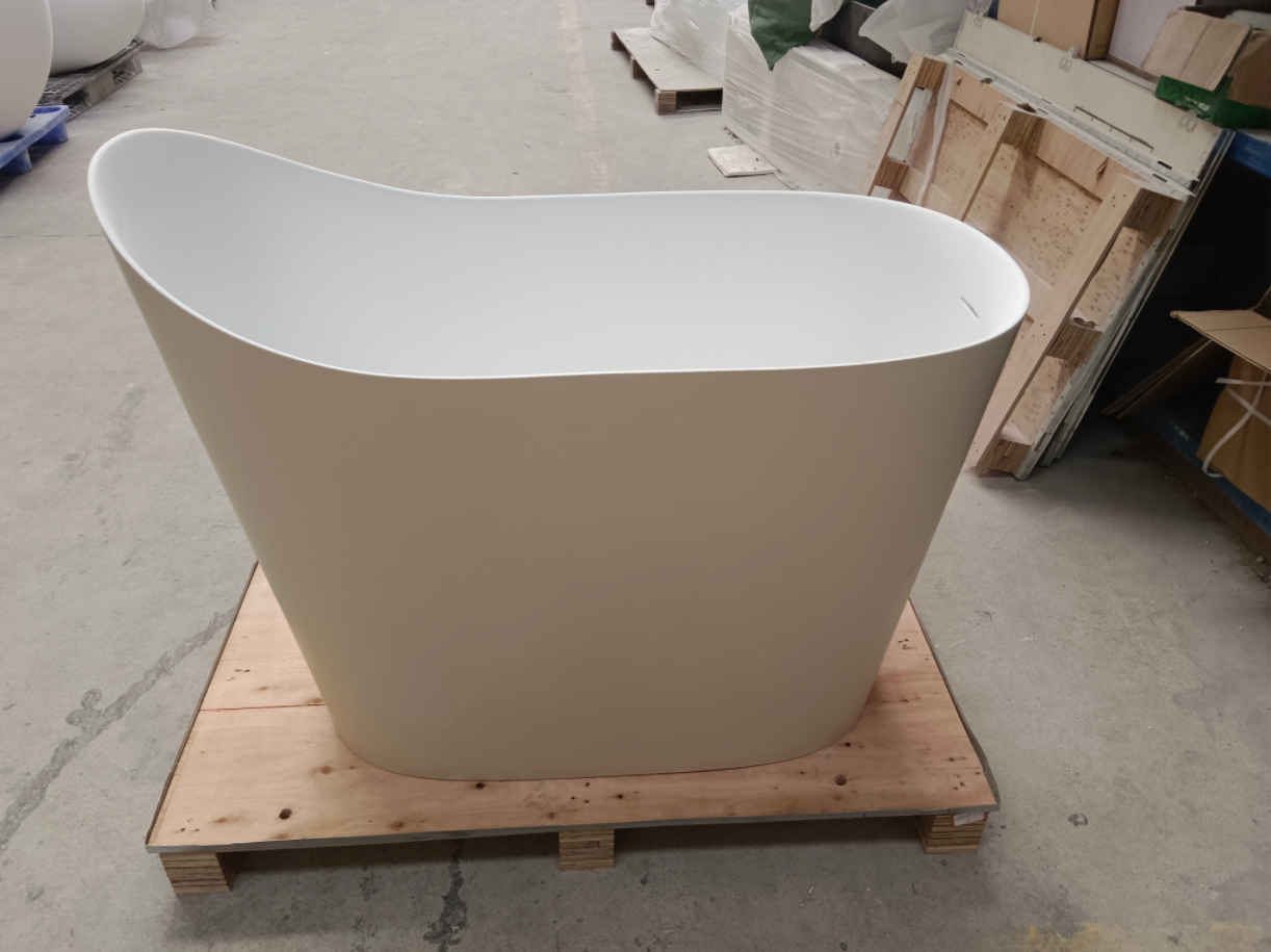 KT-8408 Solid Surface Mini Soaking Bathtub