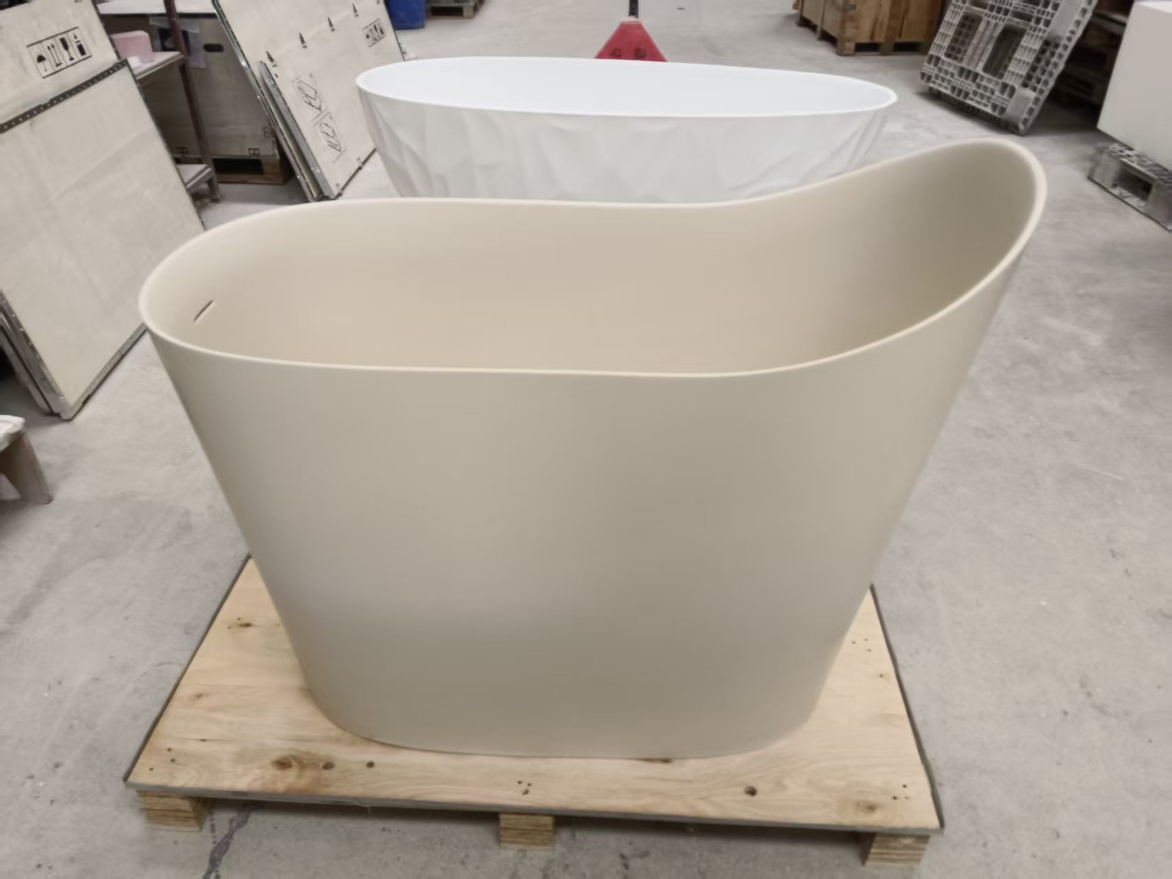 KT-8408 Solid Surface Mini Soaking Bathtub