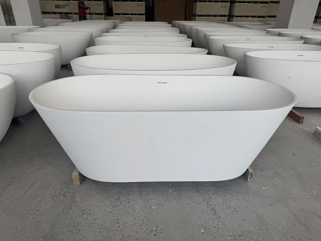 Polymarble stone bathtub