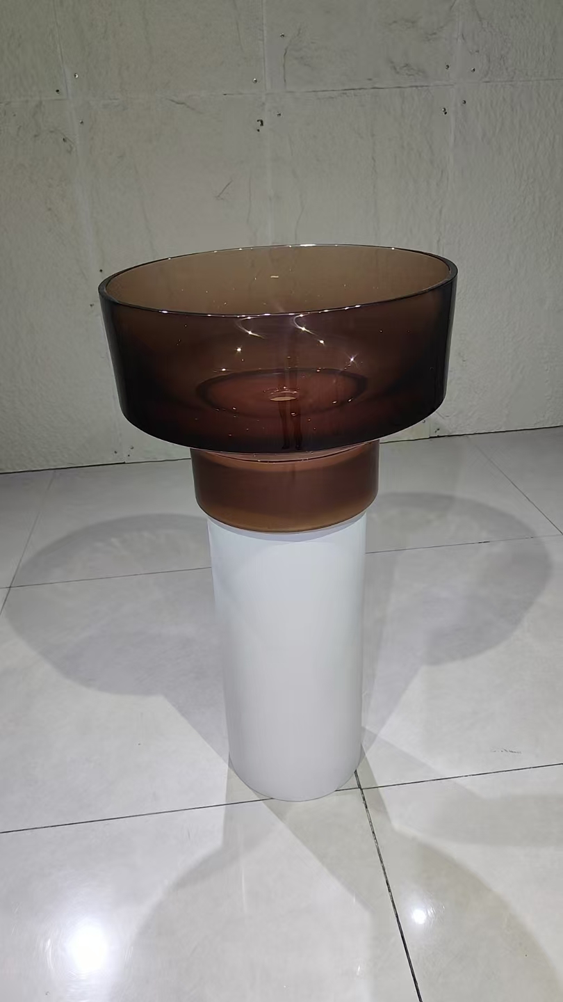 KT-3047 transparent resin pedestal sink